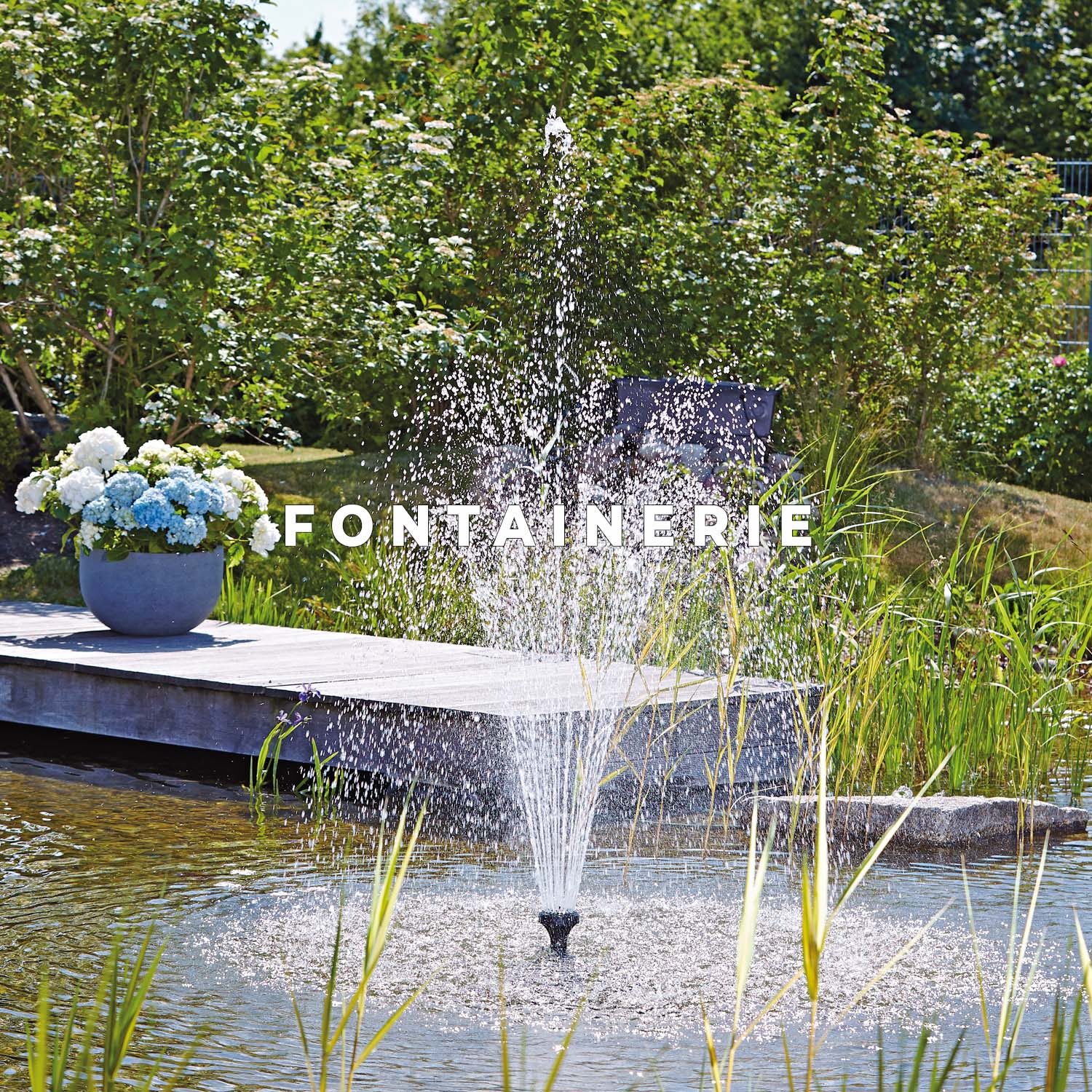Fontaine pour bassin de jardin 